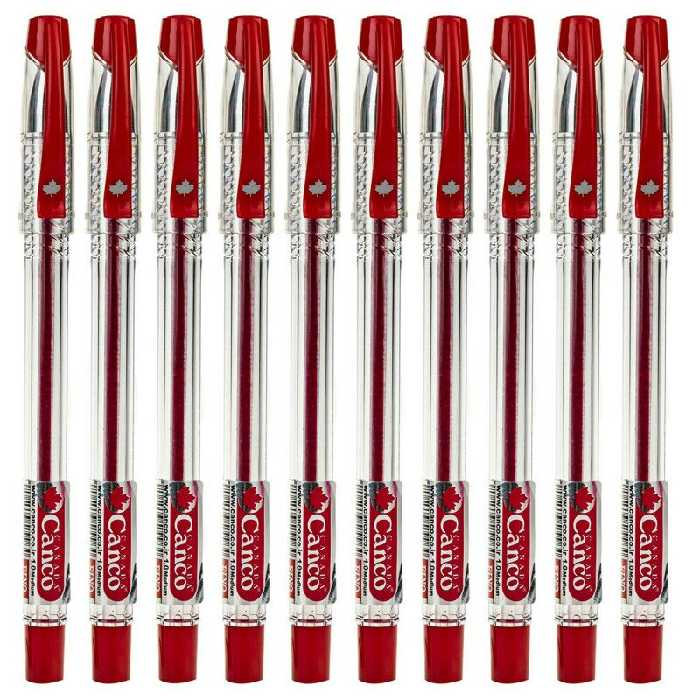 خودکار کنکو مدل فینو قرمز (بسته 10 عددی)