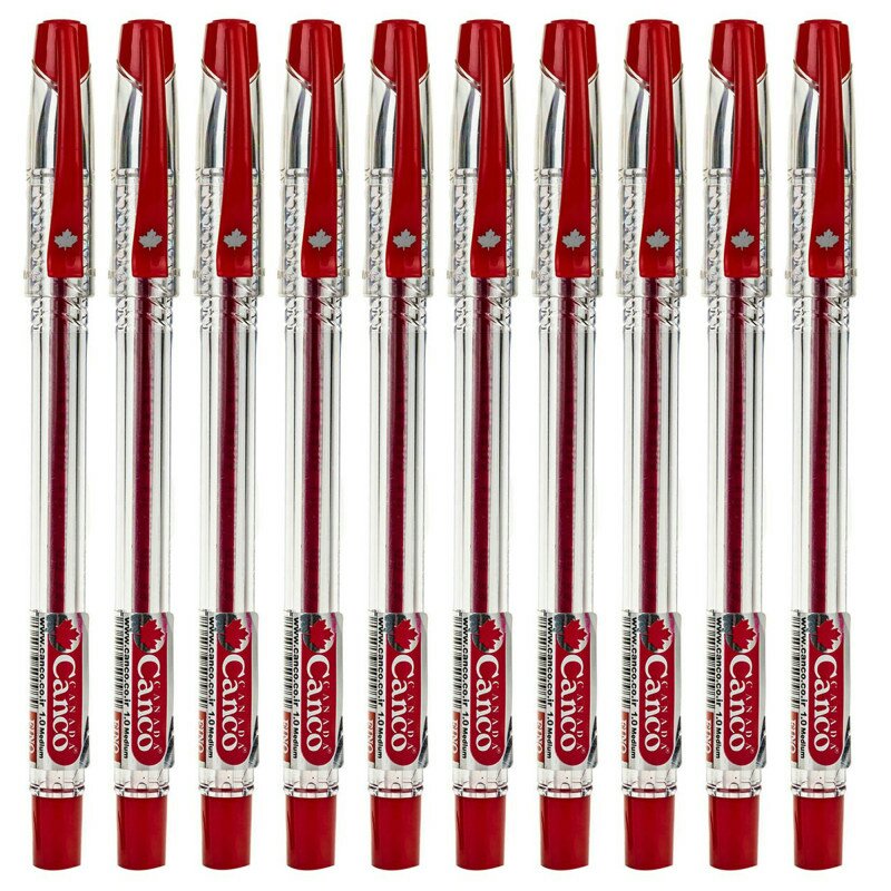 خودکار کنکو مدل فینو قرمز (بسته 10 عددی)