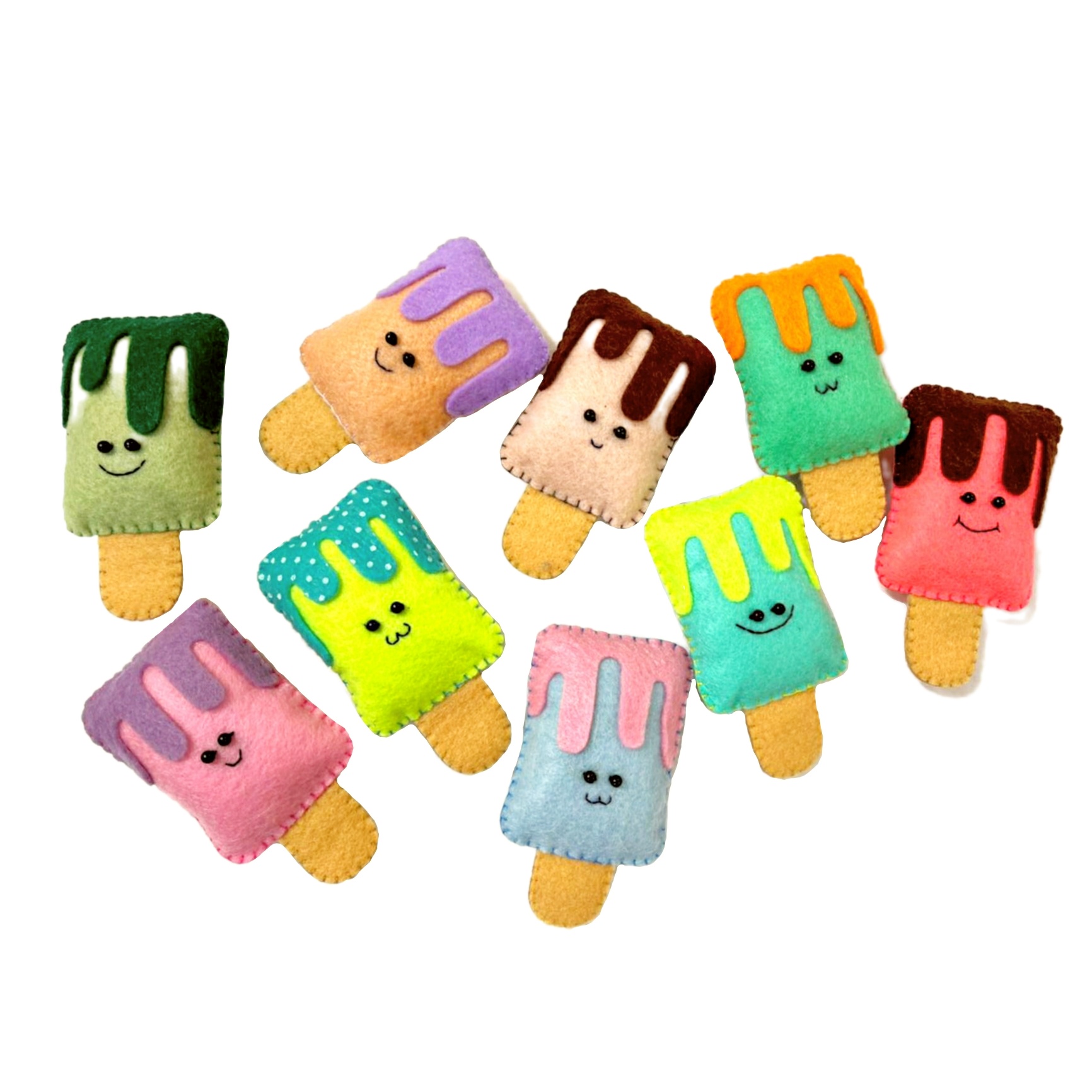 مگنت مدل بستنی چوبی بسته نه عددی