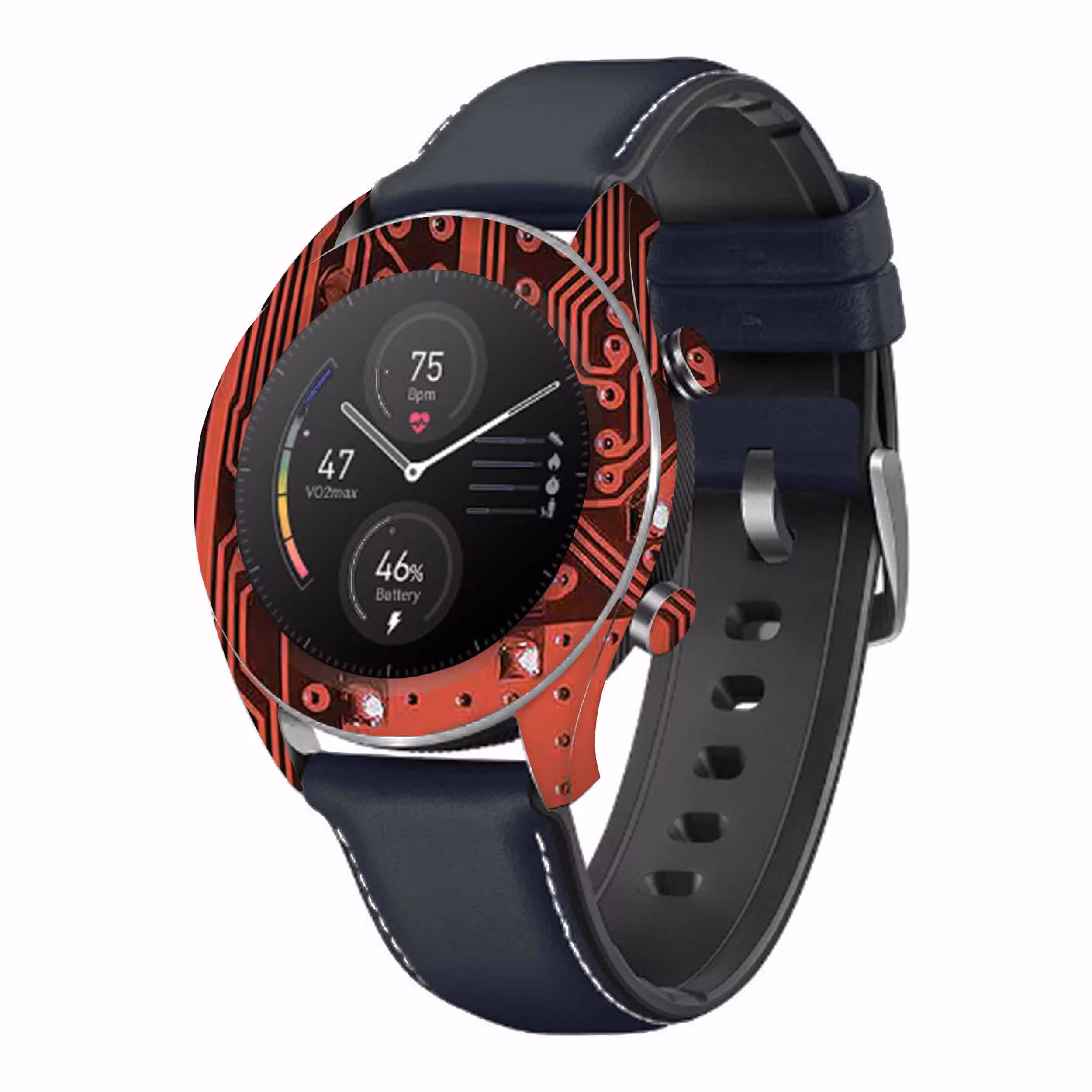 برچسب ماهوت طرح Red-Printed-Circuit-Board مناسب برای ساعت هوشمند آنر watch magic