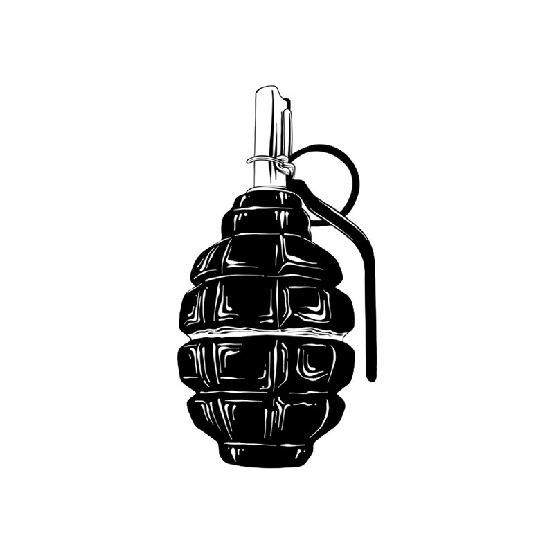 استیکر تزئینی موبایل طرح نارنجک مدل STM888