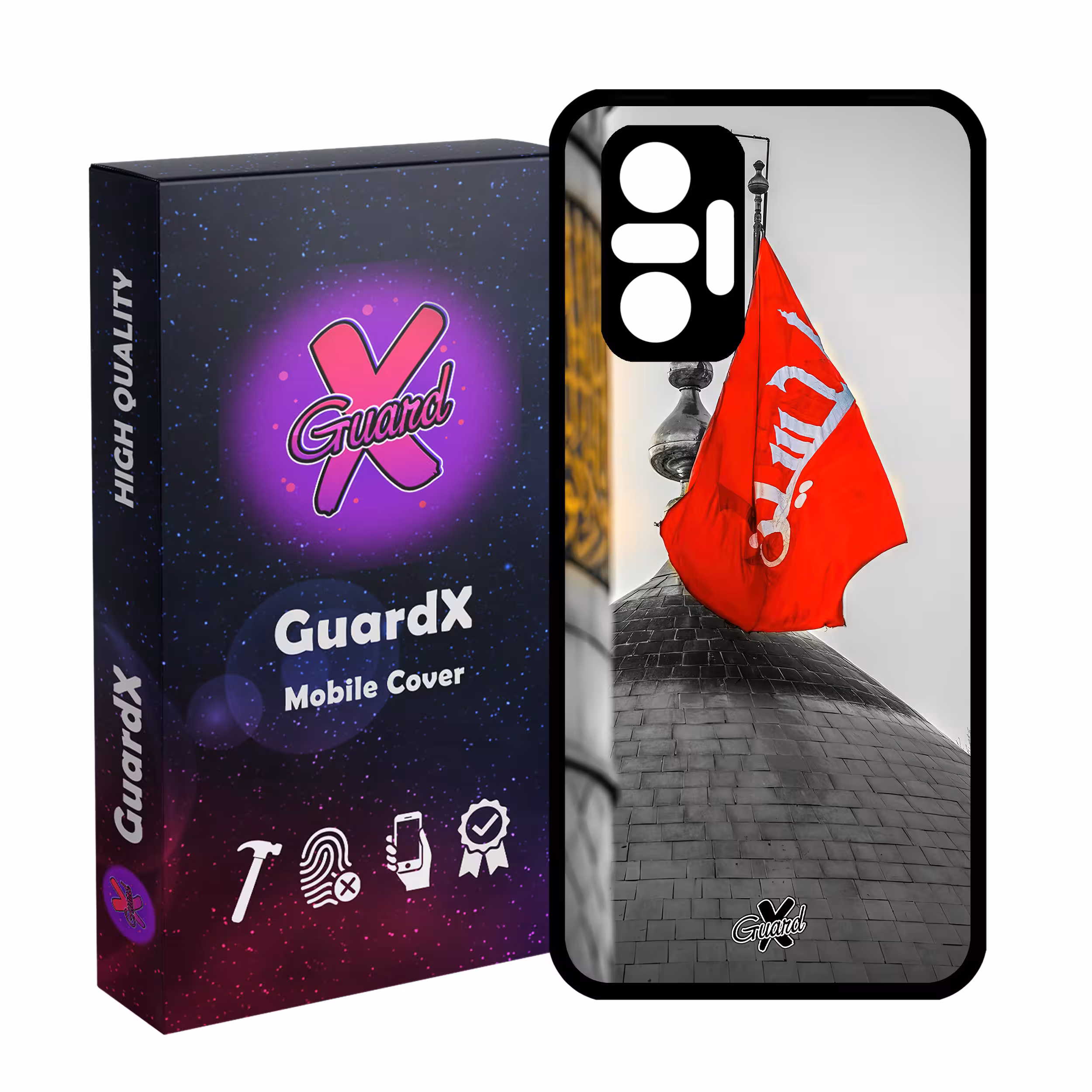 کاور گارد ایکس طرح محرم 2 مدل Glass10457 مناسب برای گوشی موبایل شیائومی Redmi Note 10 Pro/Note 10 Pro Max
