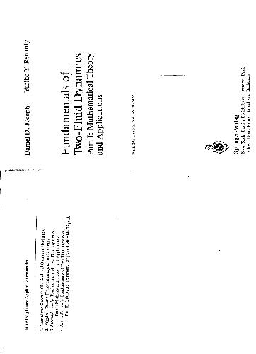 خرید و دانلود نسخه کامل کتاب Fundamentals of two-fluid dynamics, Mathematical theory and applications
