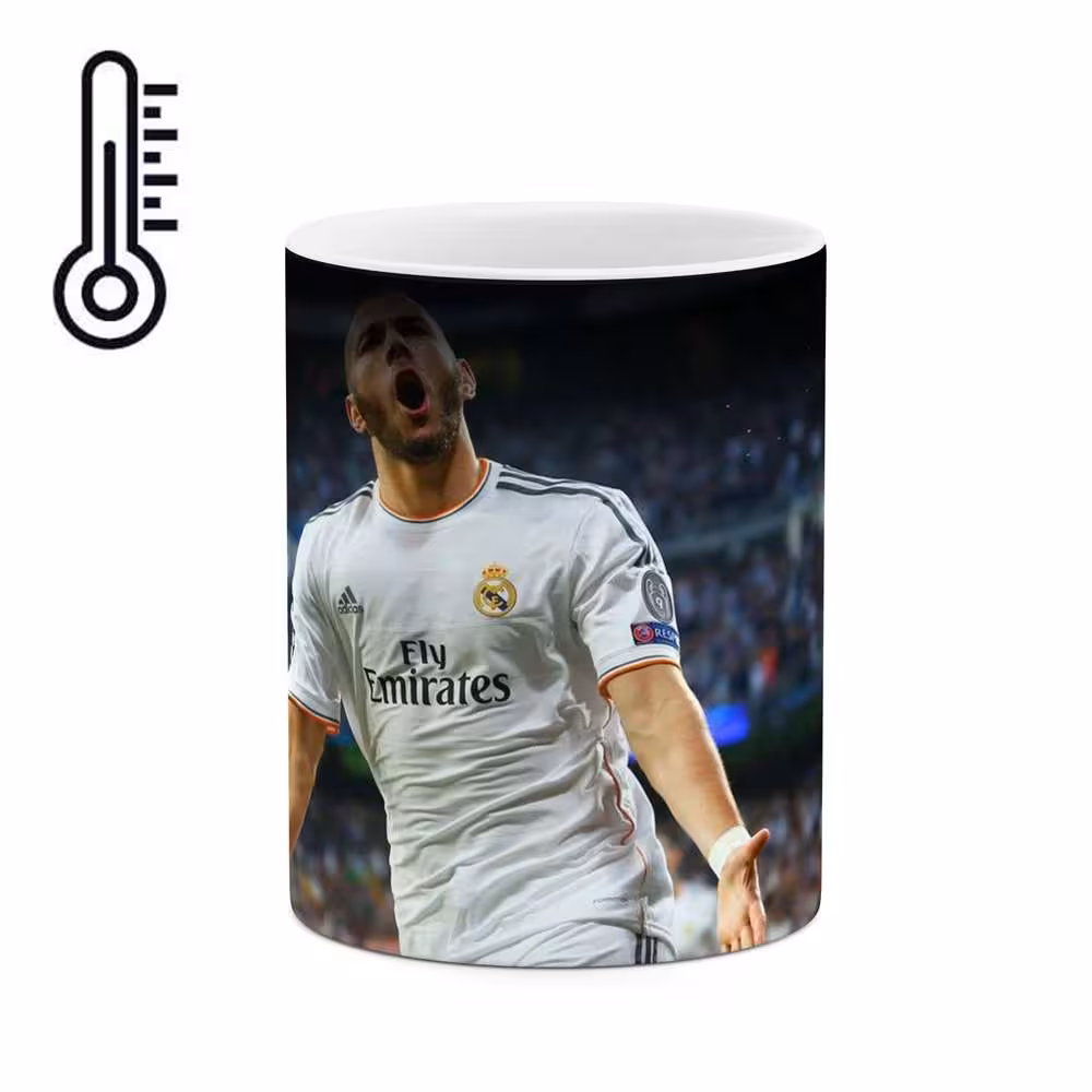 ماگ حرارتی طرح فوتبالیست Karim benzema مدل mgph12383