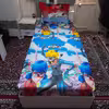 سرویس ملحفه مدل کشدوز niki03.25 گربه‌ای کد 90 یک  نفره دو تکه
