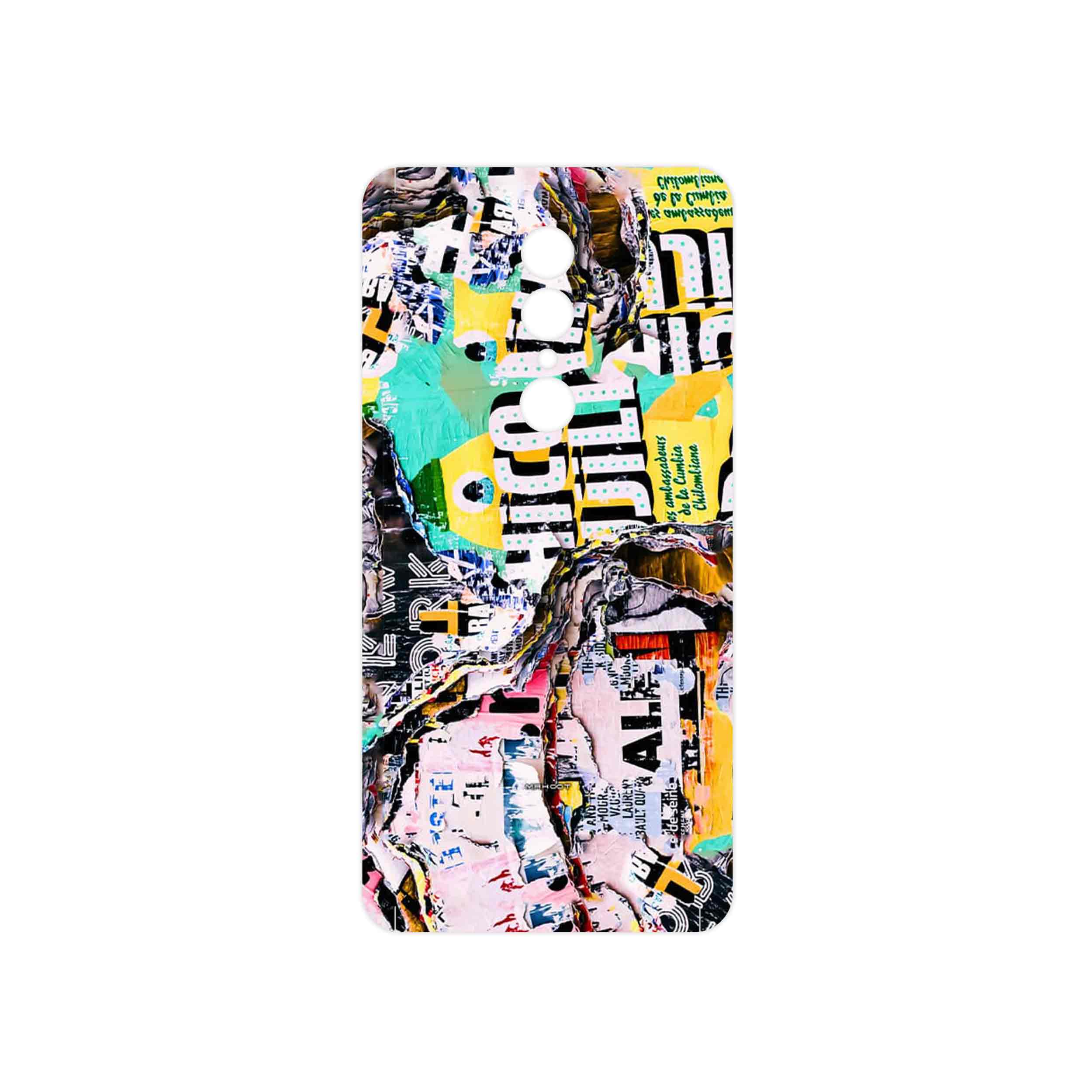 برچسب پوششی ماهوت مدل Collage of Teared Paper مناسب برای گوشی موبایل یومی A1 Pro
