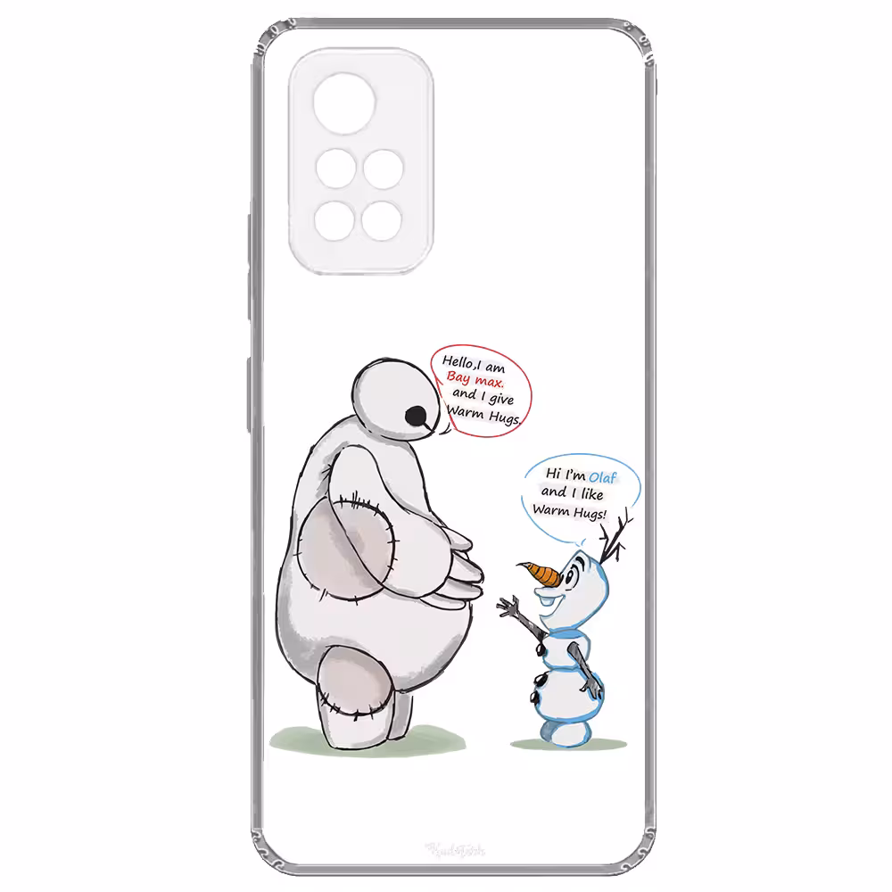 کاور طرح Olaf &amp; Baymax مناسب برای گوشی موبایل شیائومی Poco M4 Pro