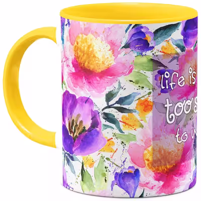 ماگ هیدورا طرح Life Is Too Short