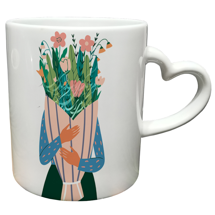 ماگ مدل دسته قلبی طرح عید نوروز کد 78