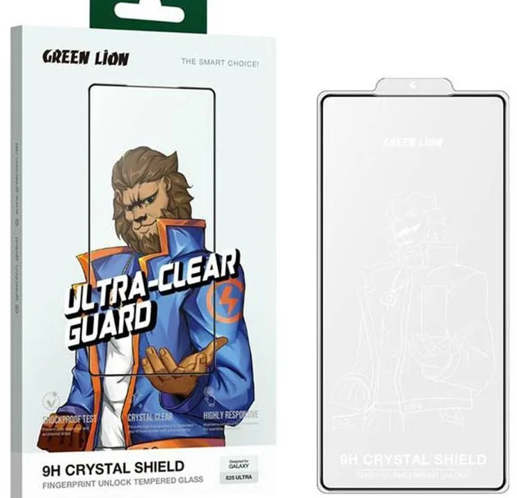گلس گوشی سامسونگ Galaxy S25 Ultra گرین لاین مدل 9H Crystal Shield