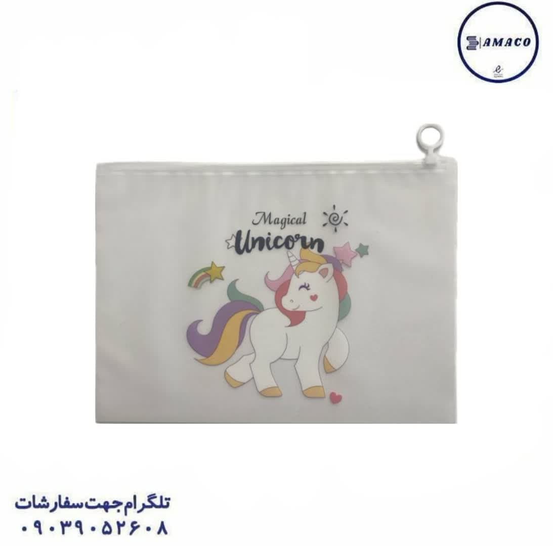 پوشه طلقی زیپی A4