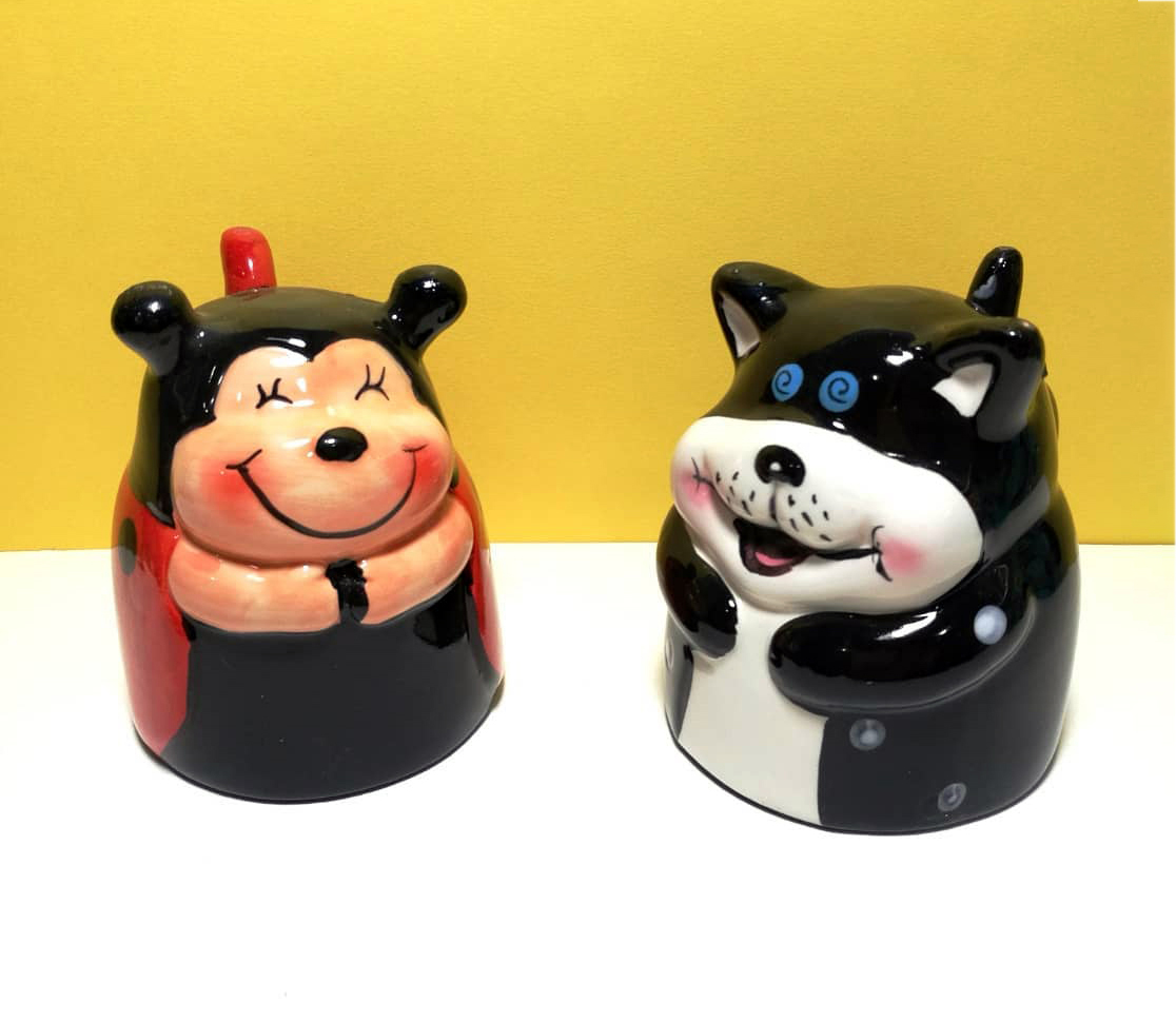 ماگ و جاقلمی رومیزی طرح حیوانات