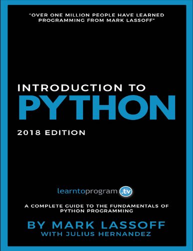 خرید و دانلود نسخه کامل کتاب Python for Beginners: 2018 Edition: Learn to Code with Python!