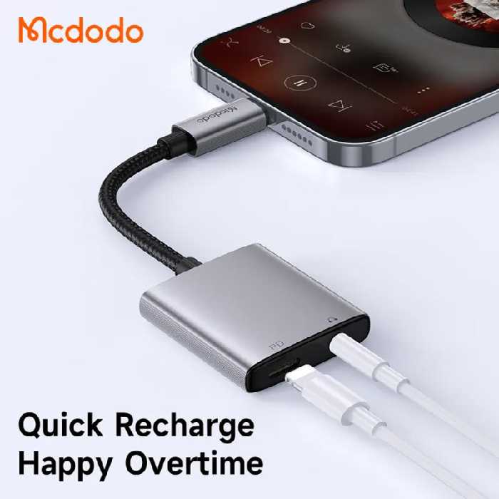 تبدیل Mcdodo CA-554 Lightning to AUX / Lightning