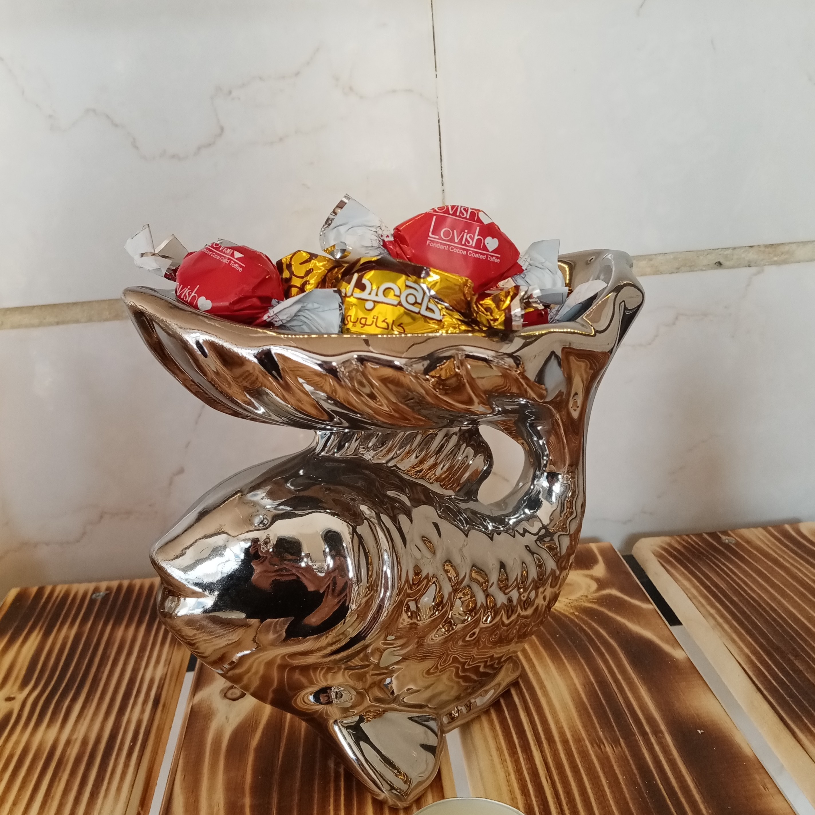 شکلات خوری ماهی دو منظوره دکوری و اکسسوری شکلات خوری