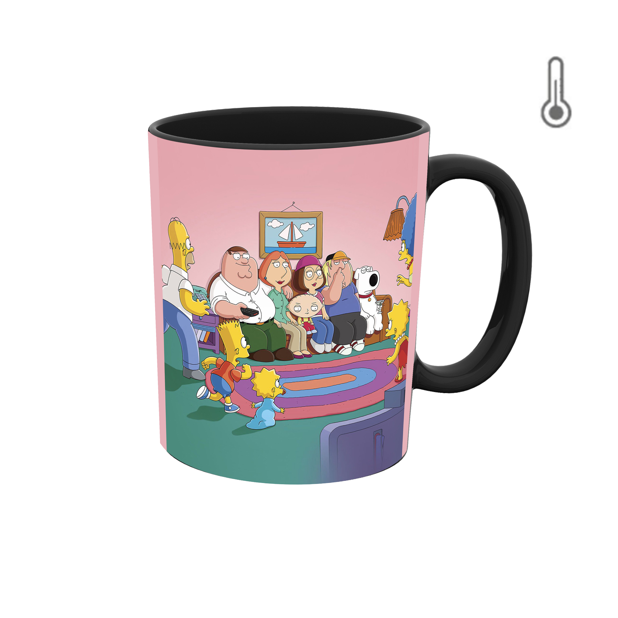 ماگ حرارتی طرح سیمپسون ها و فمیلی گایز 