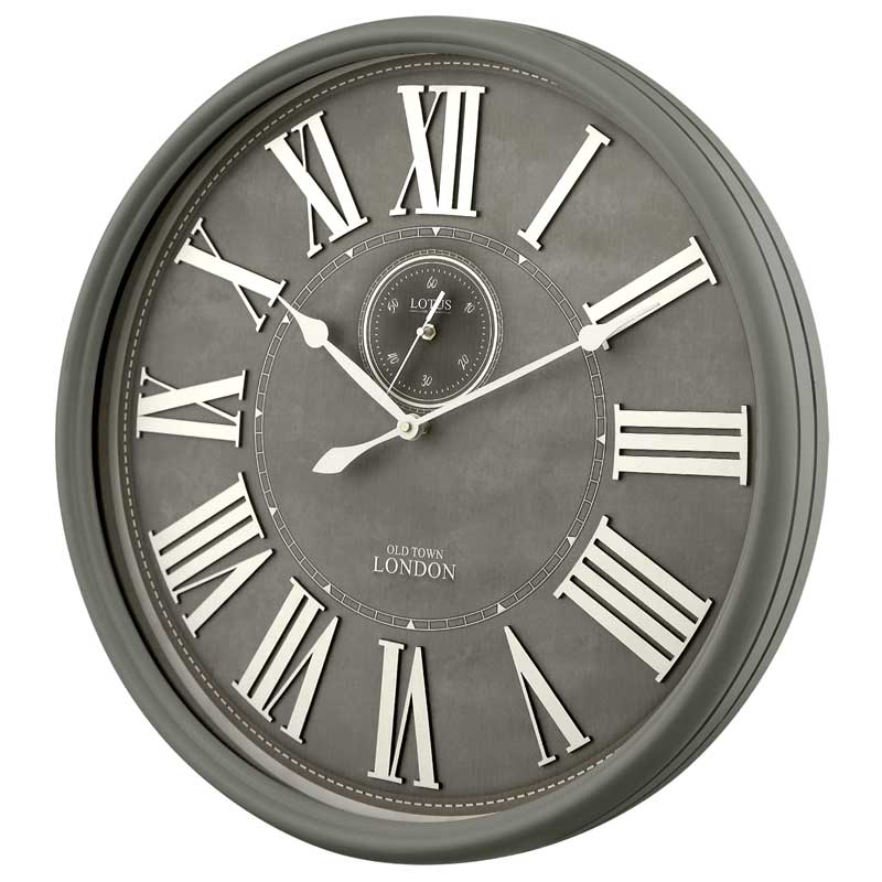 ساعت ديواری چوبی لوتوس کد محصول: W-161-ANSON-GRAY