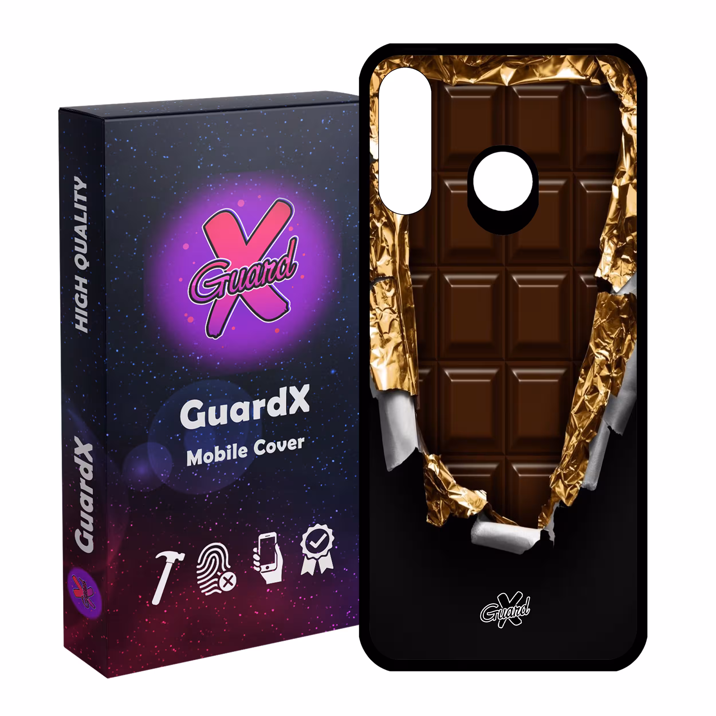 کاور گارد ایکس طرح Chocolate مدل Glass10061 مناسب برای گوشی موبایل هوآوی P30 Lite