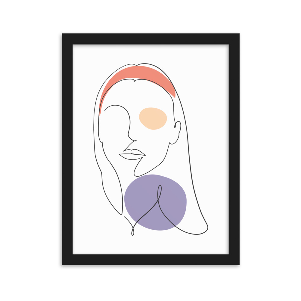 تابلو مدل دکوراتیو مینیمال دخترانه کد 2743