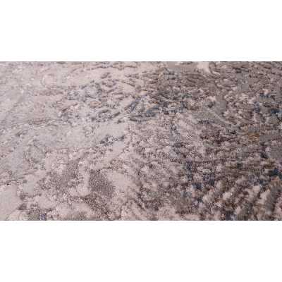 فرش ماشینی زمرد مشهد طرح پتینه کد TA117 زمینه طوسی