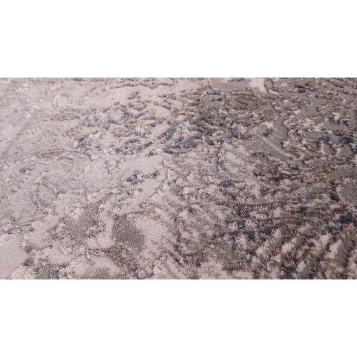 فرش ماشینی زمرد مشهد طرح پتینه کد TA117 زمینه طوسی