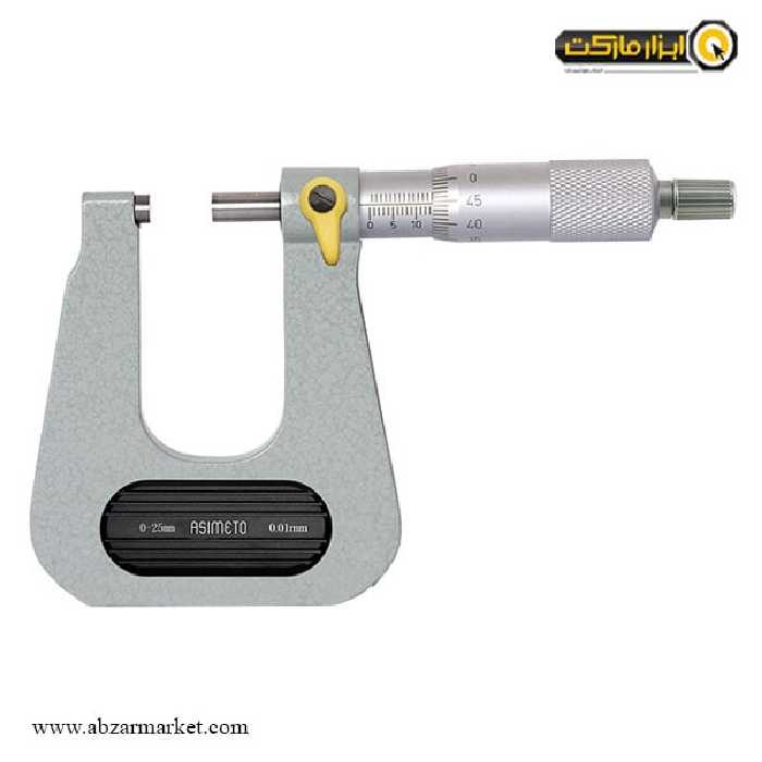 میکرومتر هلالی آسیمتو 25-0 میلی متر خارج سنج مدل 0-51-150
