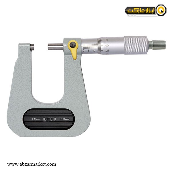 میکرومتر هلالی آسیمتو 25-0 میلی متر خارج سنج مدل 0-51-150