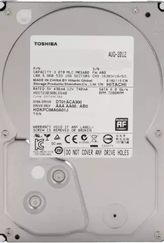 هارد اینترنال 3ترابایت Toshiba مدل DT01ACA300