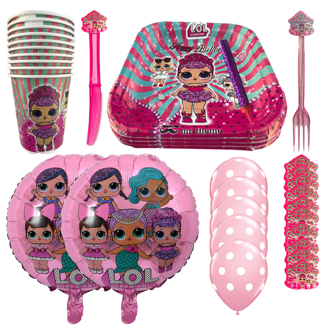 مجموعه 58 عددی تم تولد مسترتم طرح ال او ال 