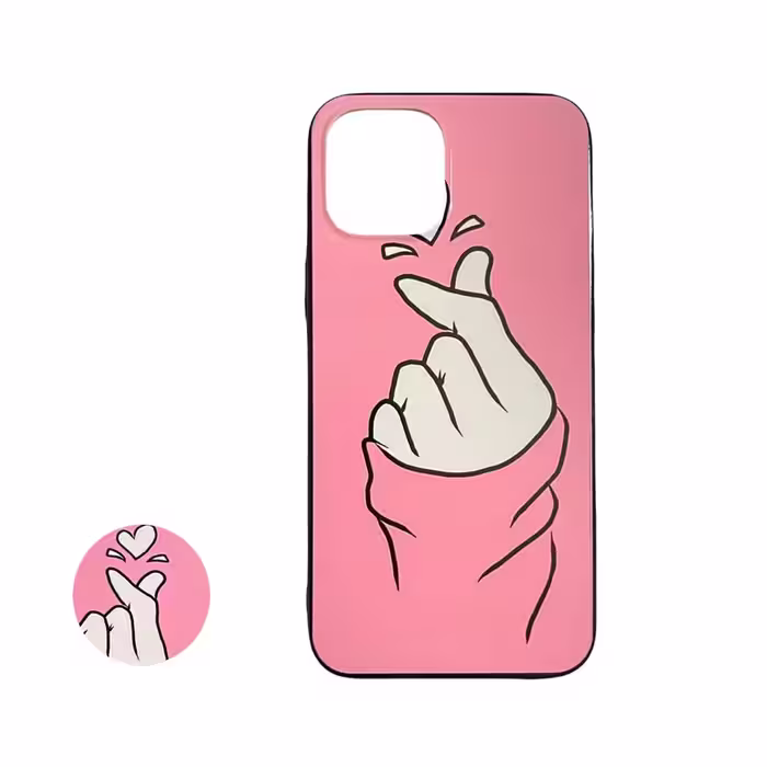 کاور طرح LOVE مناسب برای گوشی موبایل اپل IPHONE 11 PRO MAX به همراه پایه نگهدارنده
