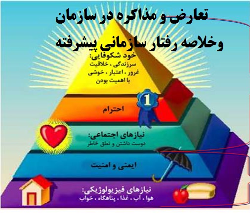 کتاب خلاصه رفتار سازمانی پیشرفته و تعارض و مذاکره در سازمان