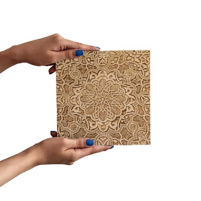 تابلو شاسی مدل گچ بری طلایی کد 1003