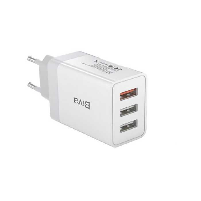 کلگی فست شارژ Biva HC-13 3Port 3A QC3.0 30W