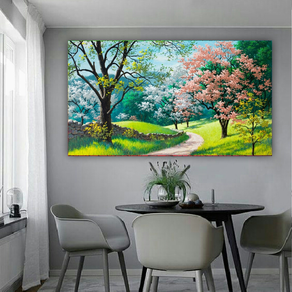  تابلو بوم طرح طبیعت کدBH674