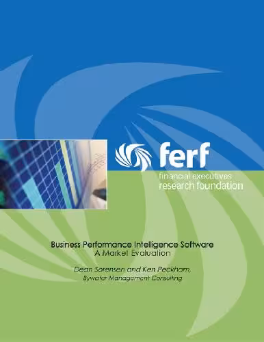 خرید و دانلود نسخه کامل کتاب Business performance Intelligence Software