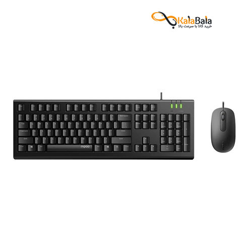 خرید و قیمت ست ماوس و کیبورد رپو مدل X125S Wired Optical