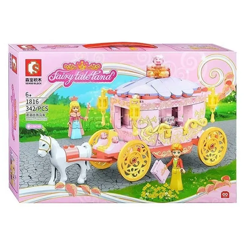 اسباب بازی لگو و ساختنی 342 تکه مدل کالسکه کد 1816