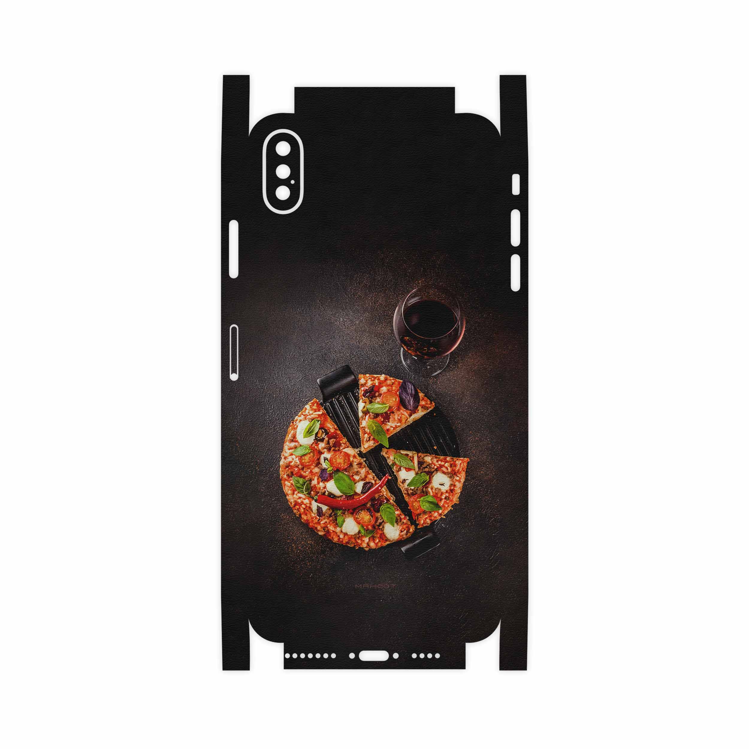 برچسب پوششی ماهوت مدل Pizza-FullSkin مناسب برای گوشی موبایل اپل iPhone XS Max