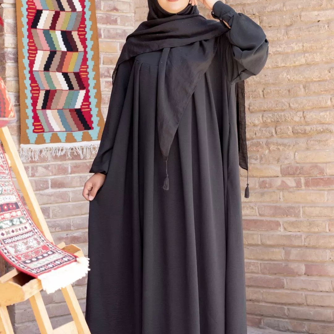 مانتو عبا ابرو بادی صورتی قد 140 دارای زیپ شیردهی، مچ کار دکمه خور، به همراه جیب