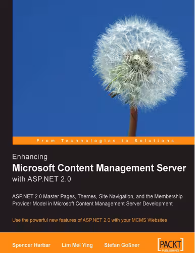 خرید و دانلود نسخه کامل کتاب Enhancing Microsoft Content Management Server With ASP.NET 2.0
