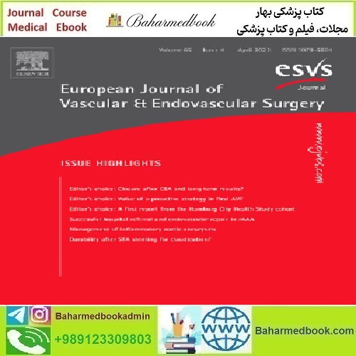 European Journal of Vascular and Endovascular Surgery Volume