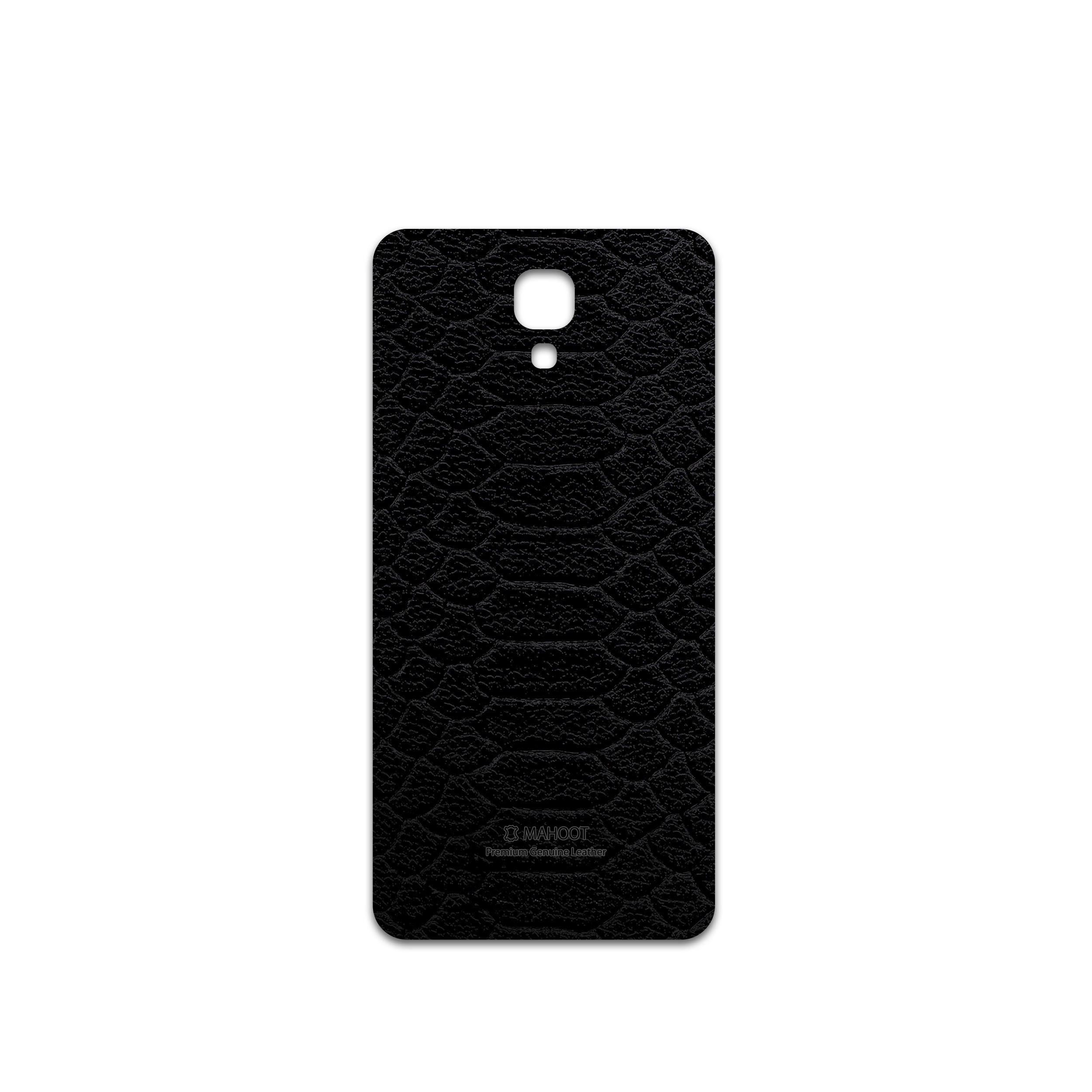برچسب پوششی ماهوت مدل Black-Snake-Leather مناسب برای گوشی موبایل ال جی X screen