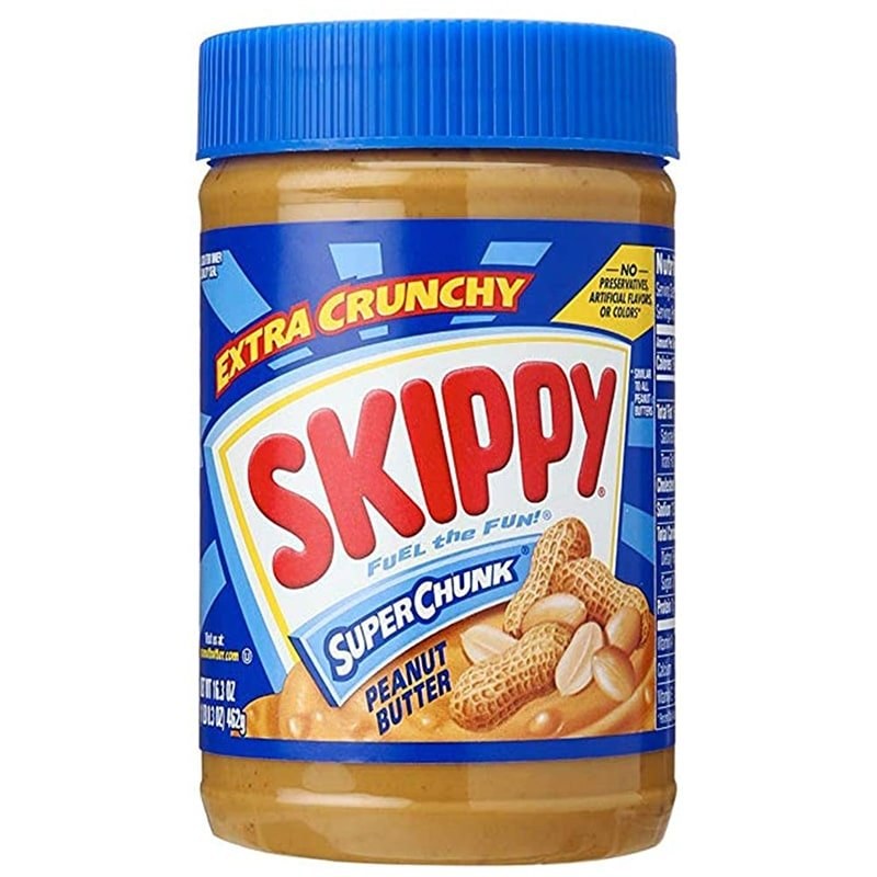 کره بادام زمینی با کرانچی اضافه اسکیپی skippy اصل 462 گرمی