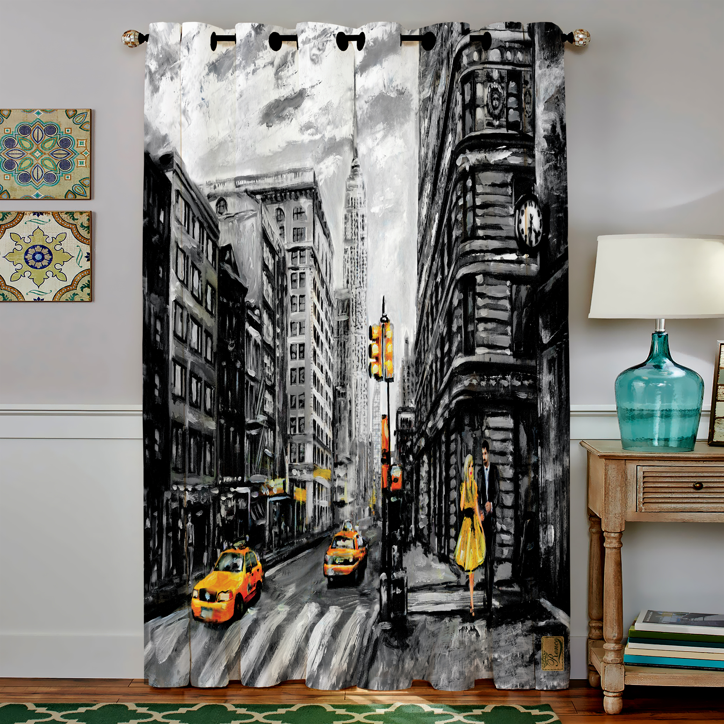 پرده رنس مدل CC4-50119 سایز 190x140 سانتی متر