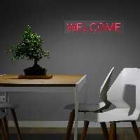 چراغ دیواری نئون دیزاین طرح Welcome_RD