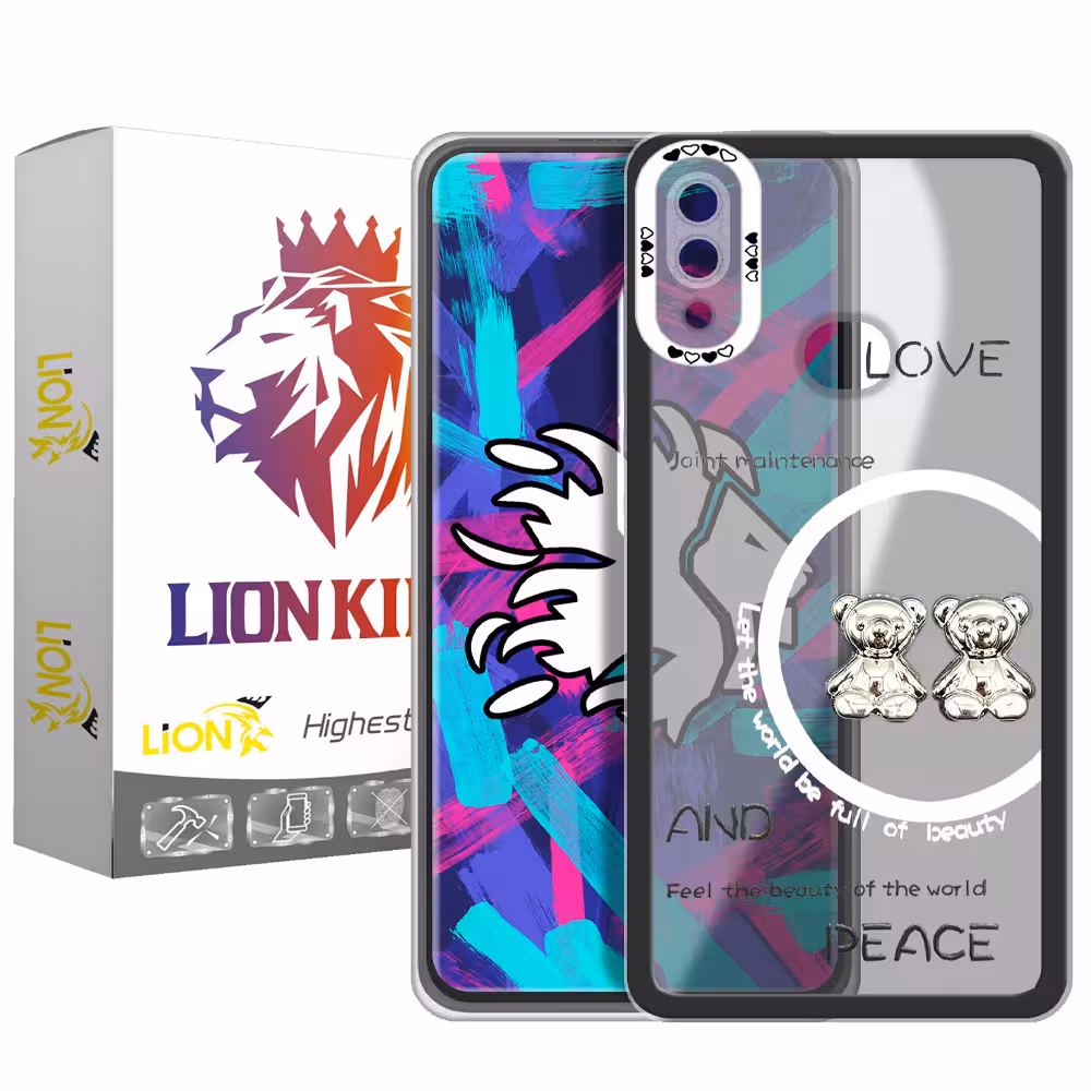 کاور لاین کینگ مدل دو خرسLOVE مناسب برای گوشی موبایل سامسونگ Galaxy A10s