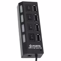 هاب 4 پورت USB 2.0 پورتز مدل HI-SPEED