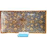 پشتی سنتی فرش700شانه طوسی طلایی کد40