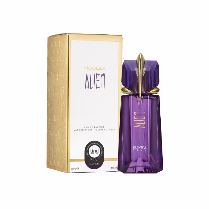 عطر جیبی زنانه النترا تاینی مدل Mugler Alien حجم 30 میلی لیتر