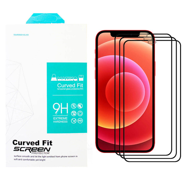 محافظ صفحه نمایش سرامیکی مدل AMAZING مناسب برای گوشی موبایل اپل Iphone 12 ProMax بسته سه عددی | کالا برتری